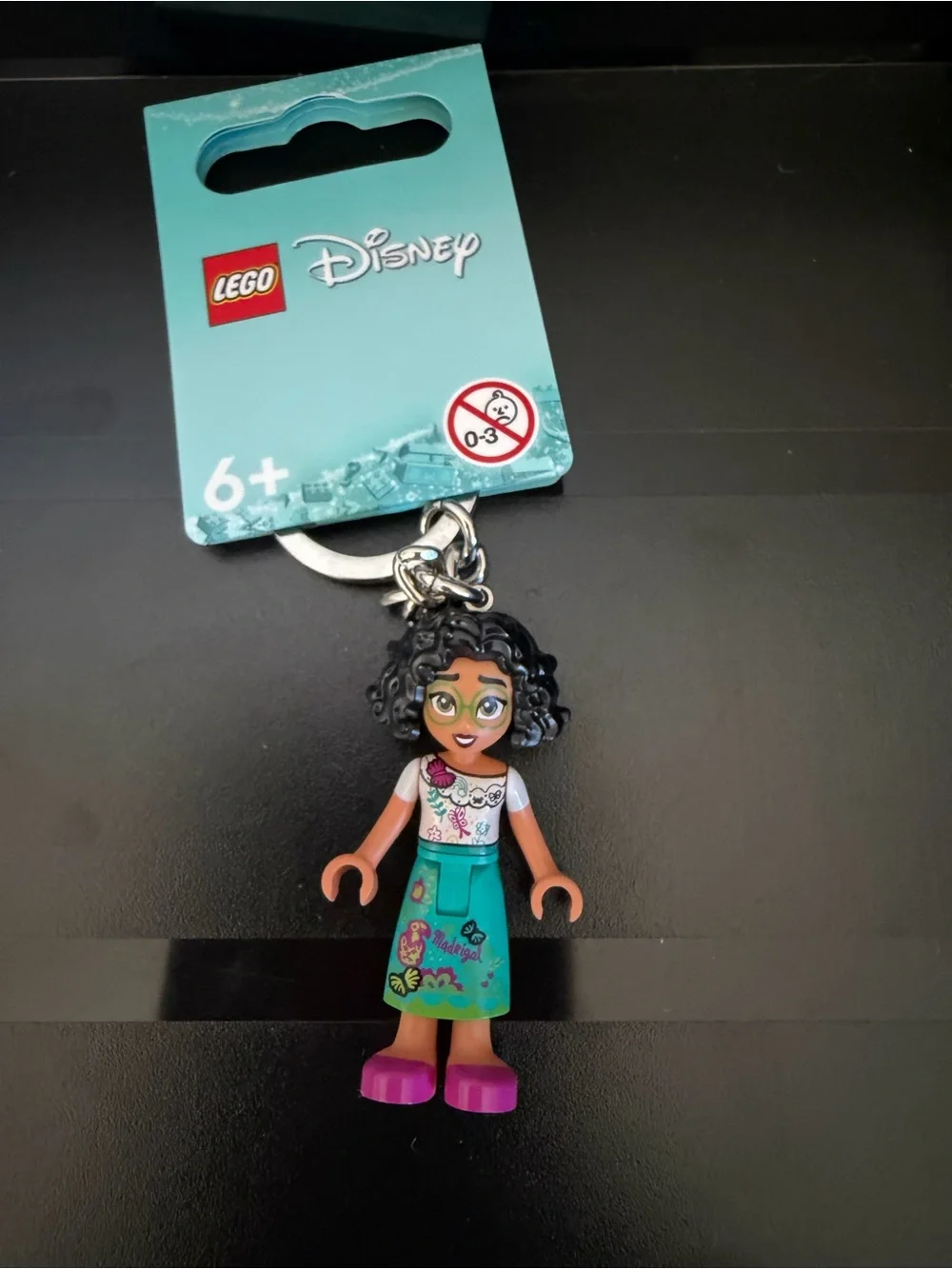 LegoLand LEGO Disney Mirabel Minifigure Keychain - Teal Dress